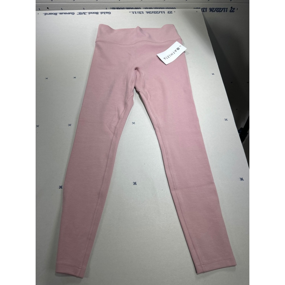 Athleta Intuition Tight Pink Mauve High Rise Leggings Small 592352-00-2-0002